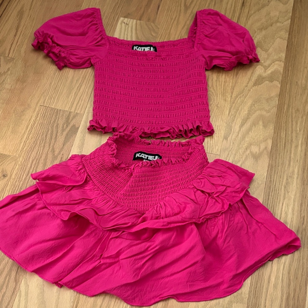 Katie J NYC Pink Kids Dress Set